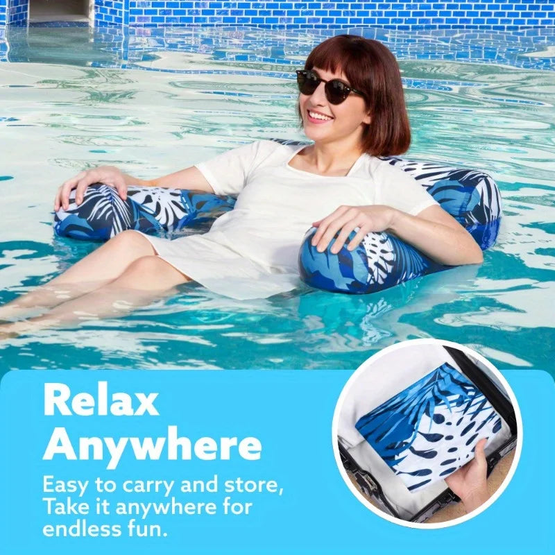 Joyfy Inflatable Pool Chair Double Floating Beach Lounger