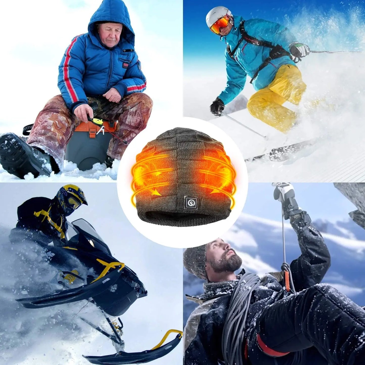 Savior Heat Rechargeable Battery Powered Winter Cycling Cap