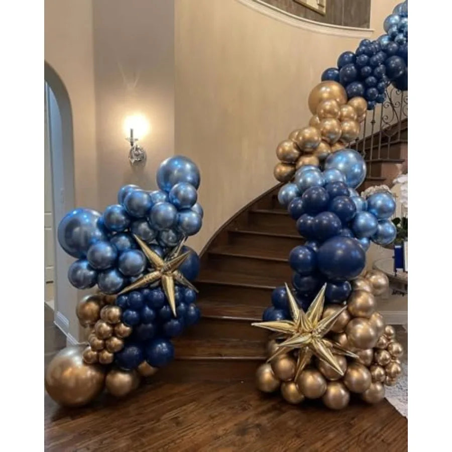 Premium Balloons Arch Kit With Confetti And Chrome Balloons