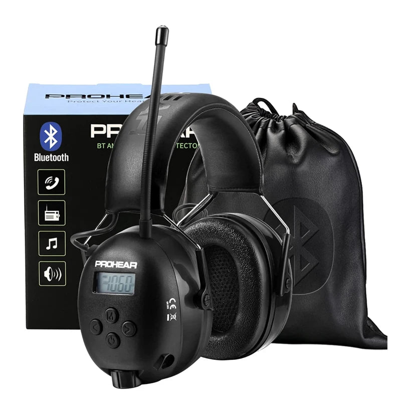 PROHEAR Bluetooth Rechargeable Noise Reduction Hearing Protection Earmuffs