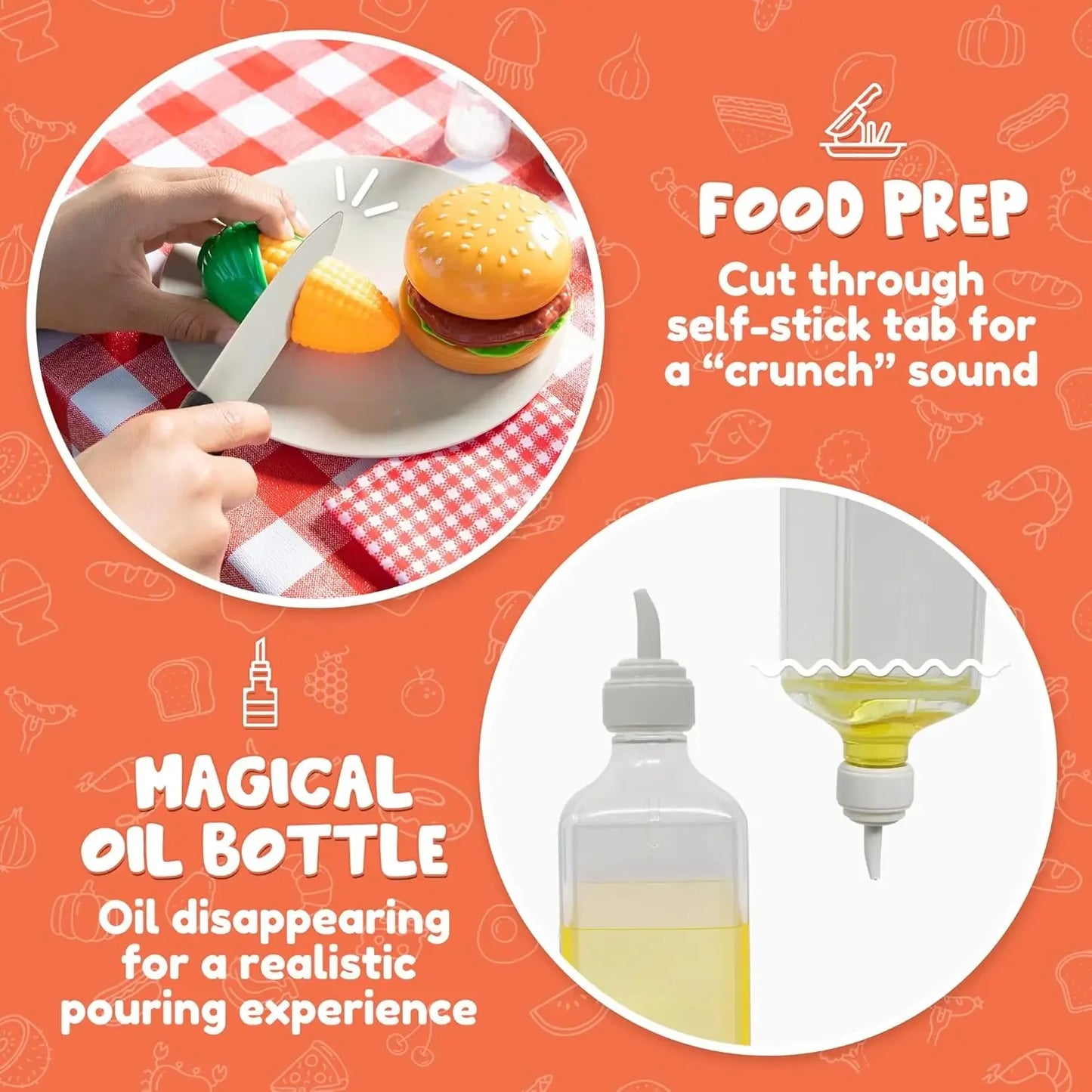 Joyfy Kids Interactive Barbecue Play Set With Kitchen Cooking Pieces