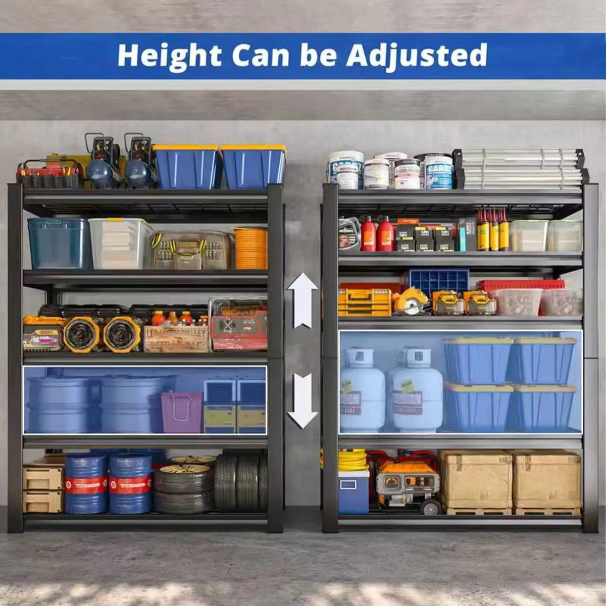Commercial Grade Adjustable Metal Industrial Storage Shelving Rack