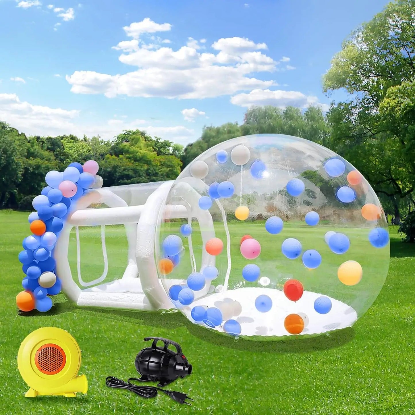 Vancen Clear PVC Inflatable Bubble Dome Tent With Blower