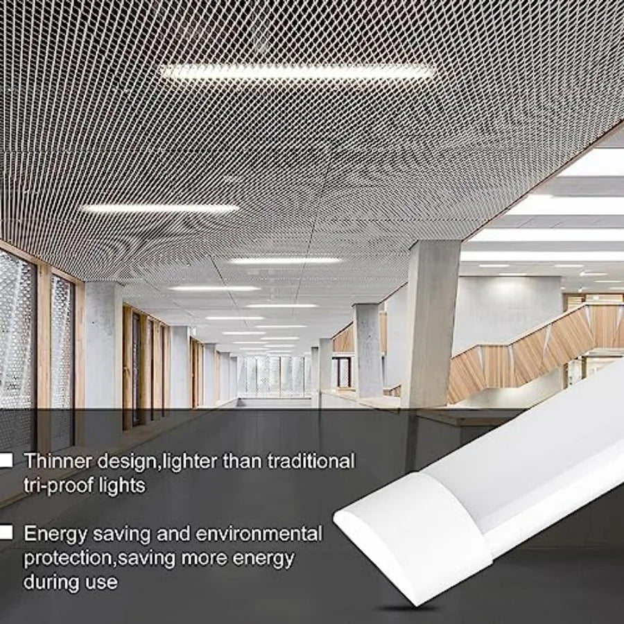 Solar Powered Smart LED Batten Light For Indoor Ceiling Mount