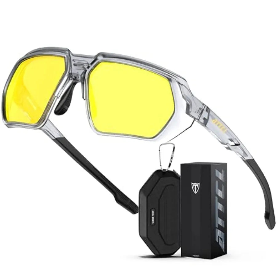 Sports Polarized Sunglasses With UV400 Protection And TR90 Frame