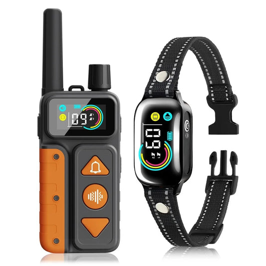 NEW Style No Shock Collar for Dog Training,1000m Electric Dog Training Collar,IPX7 Waterproof Vibrating Collar for 5-110lbs Dogs