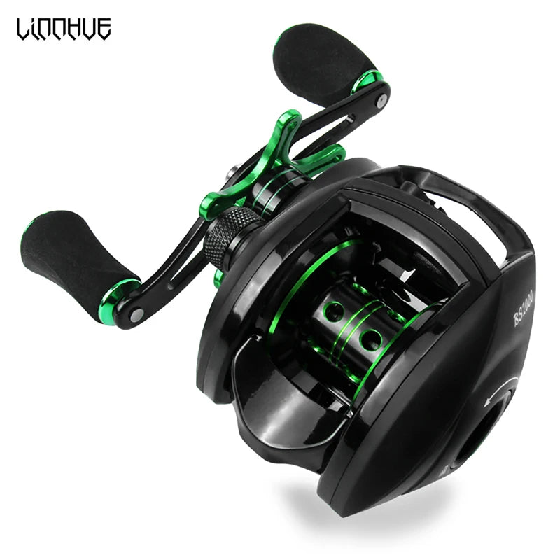LINNHUE High Speed Baitcasting Fishing Reel With Spare Spool