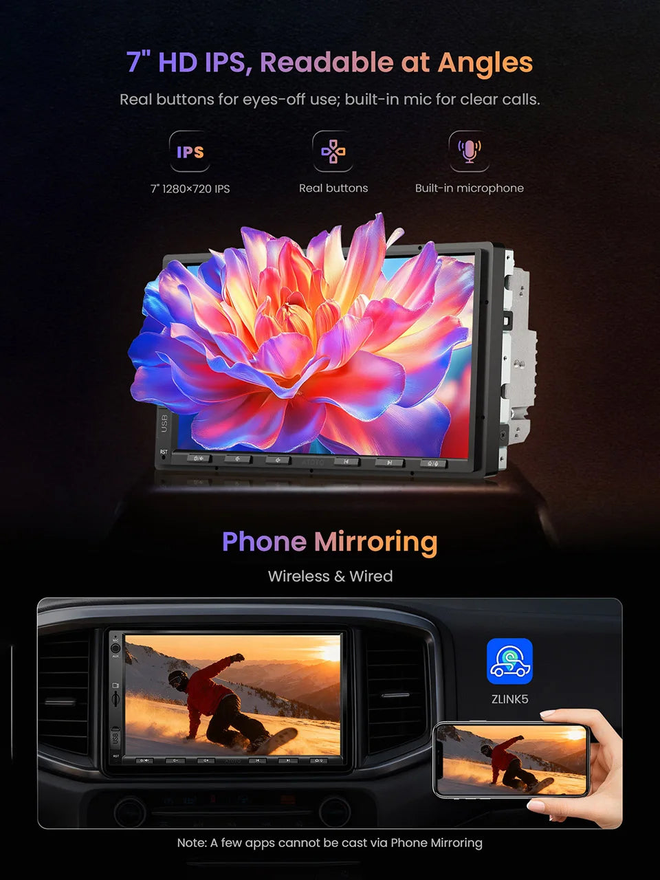 Atoto Android Car Stereo Receiver With Multimedia CarPlay Support