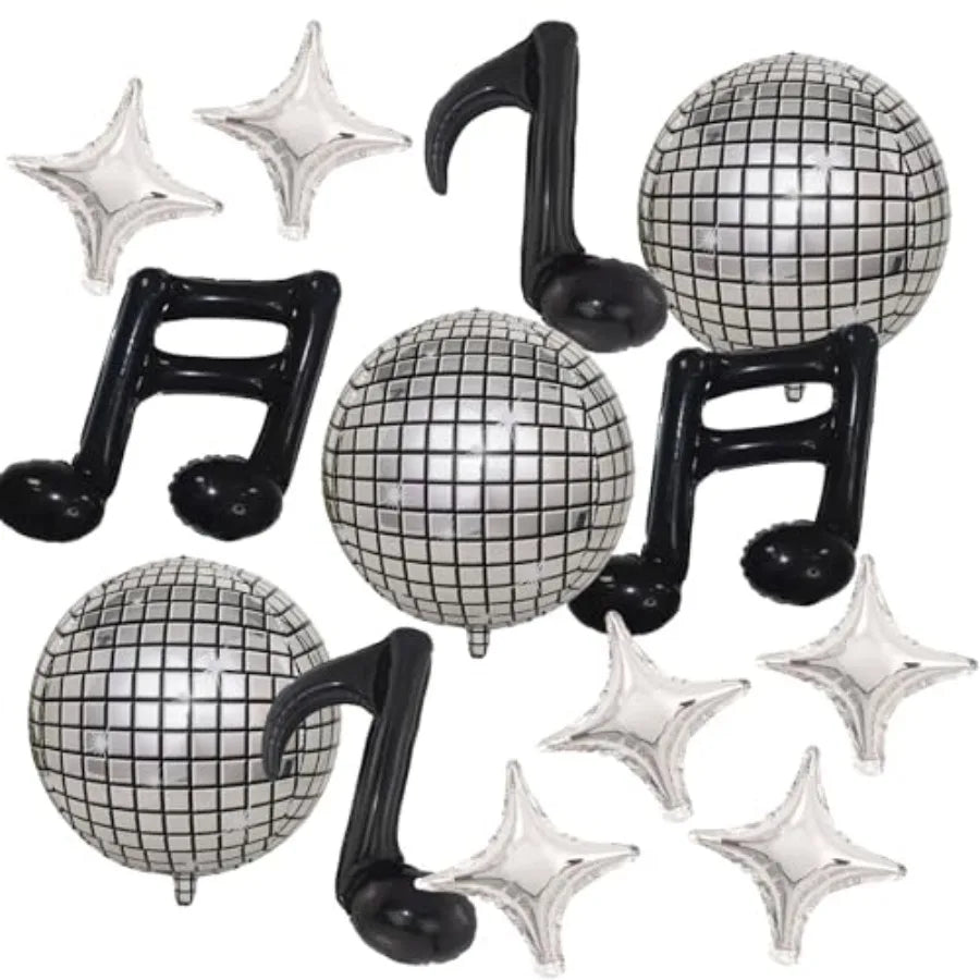 Disco Balloon Arch Kit For Birthday Party Foil Decorations