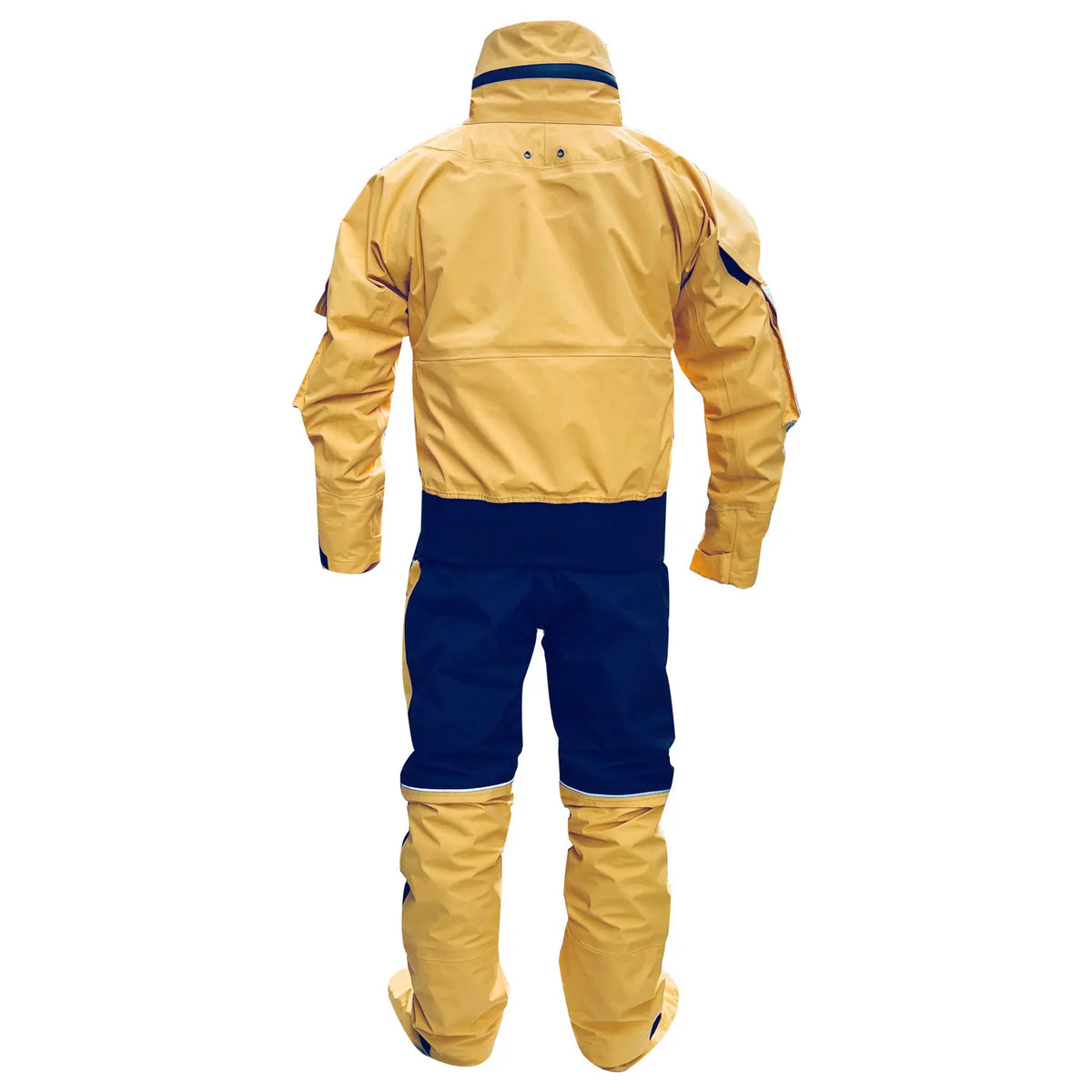 Men Red Kayaking Drysuit, Waterproof Breathable Full Body Dry Suit Cross Shoulder Zipper with Integrated Sock Feet, for Whitewater Rafting Canoeing Cold Water Paddling