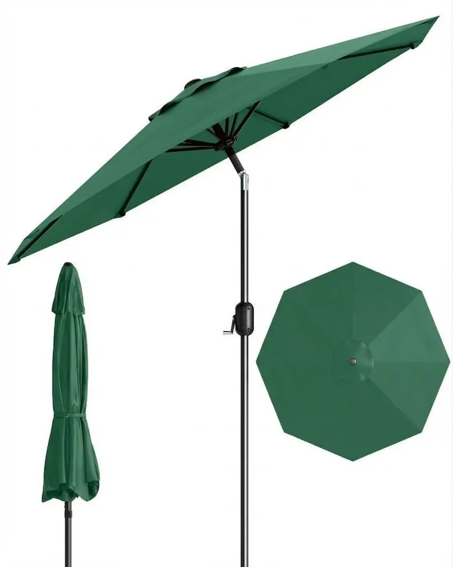 Waterproof Outdoor Patio Umbrella With Crank And Tilt Sun Shade