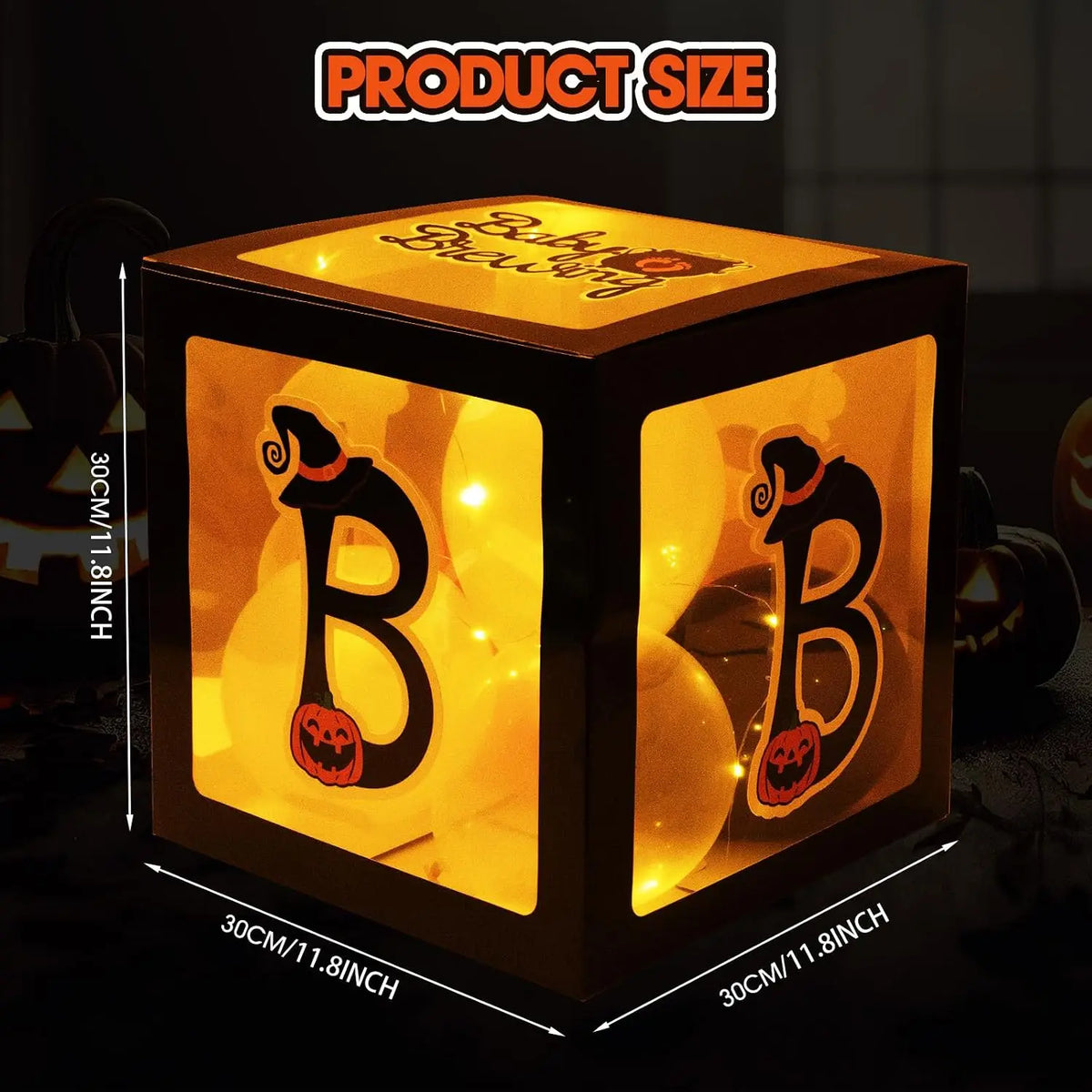 Transparent Balloon Boxes With LED Light Strings Party Decoration