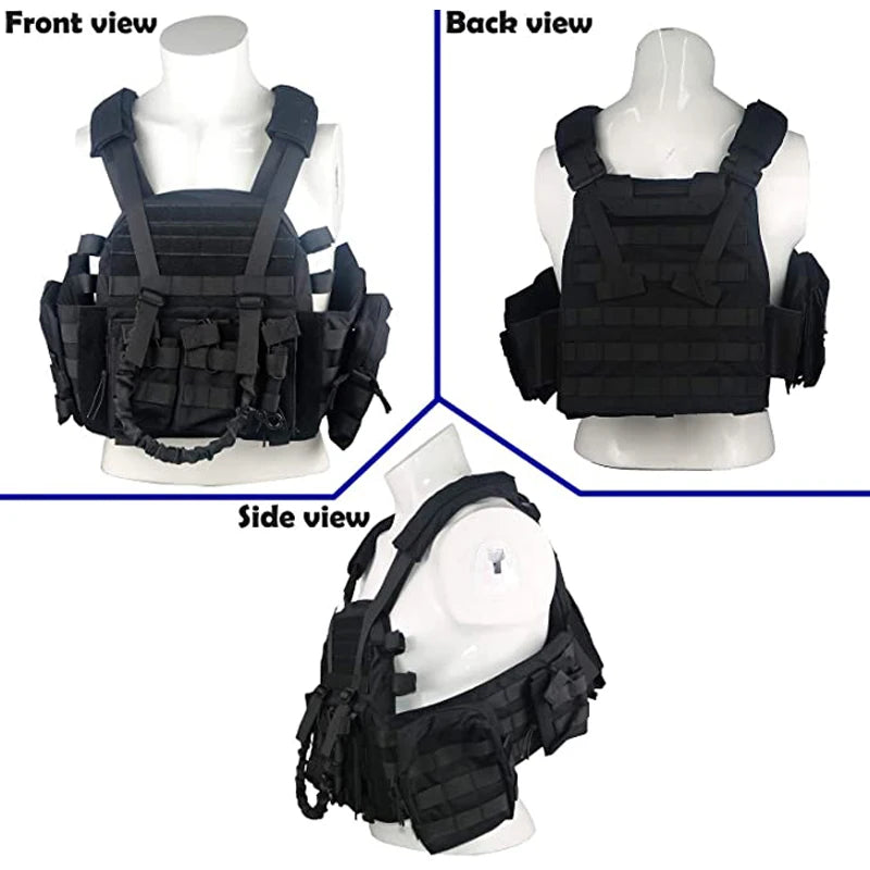 LQARMY Modular 1000D Nylon Plate Carrier Tactical Vest