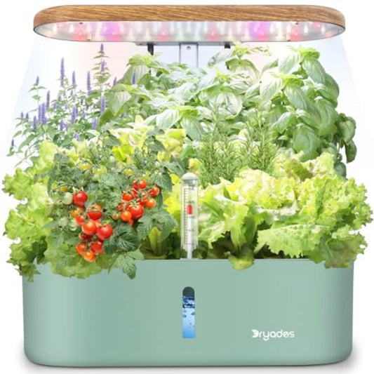 Modern Indoor Hydroponic Herb Garden System With LED Grow Light