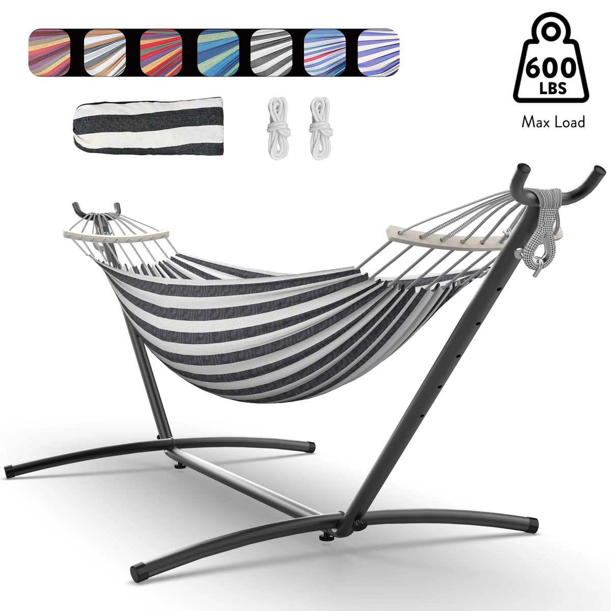 Gyroor Adjustable Stand Hammock With Storage Bag For Outdoor Camping