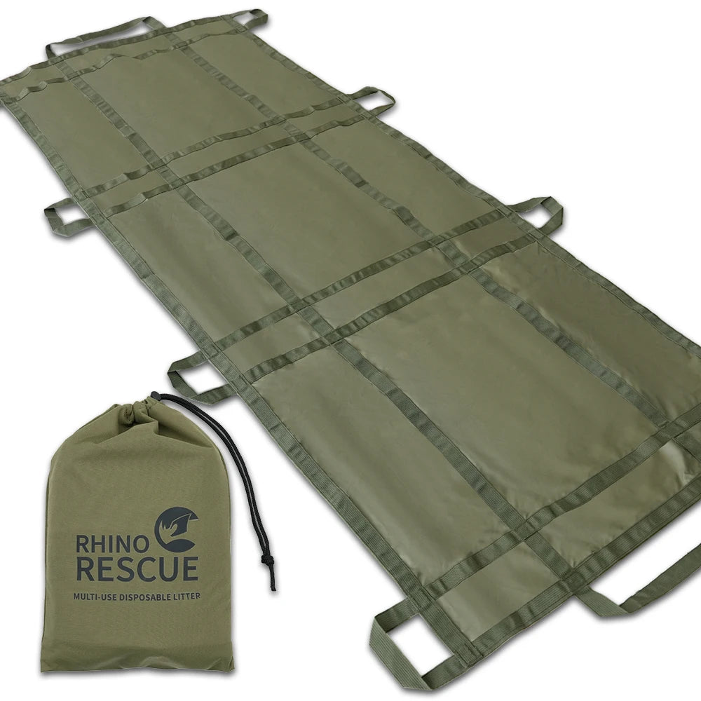 Rhino Rescue Disposable Emergency Stretcher For Outdoor Camping First Aid Kit