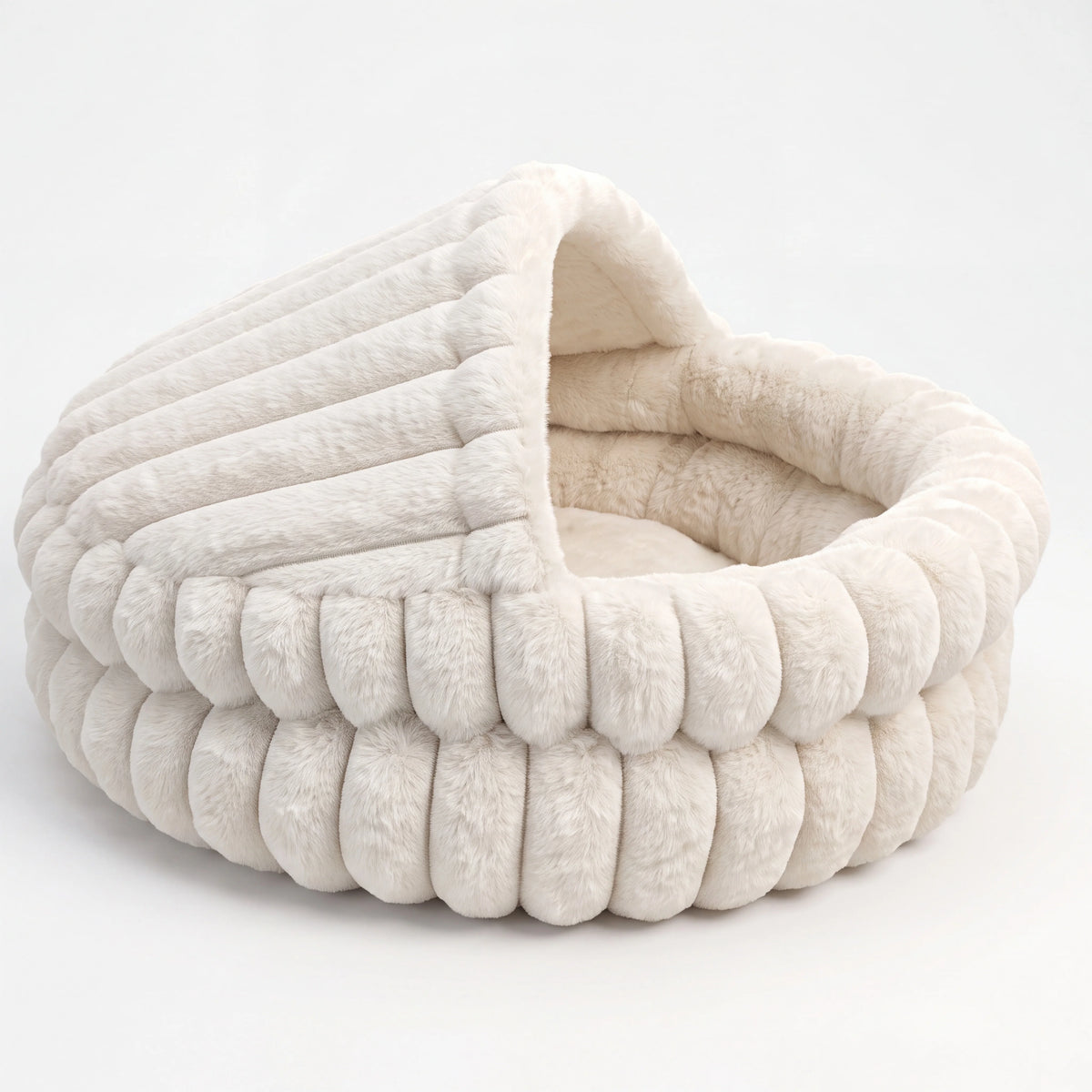 EliteZ Hooded Cat Cave Bed, Self Warming Enclosed Hideaway