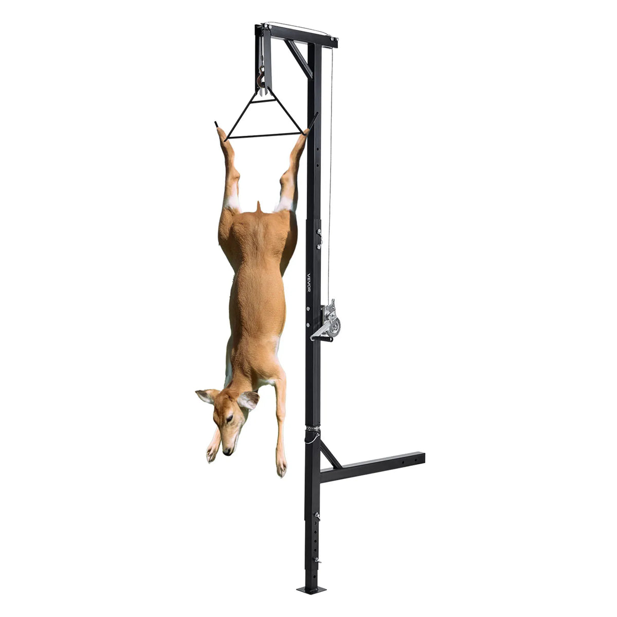 SucceBuy Truck Hitch Game Hoist Adjustable Height Hunting Deer Winch