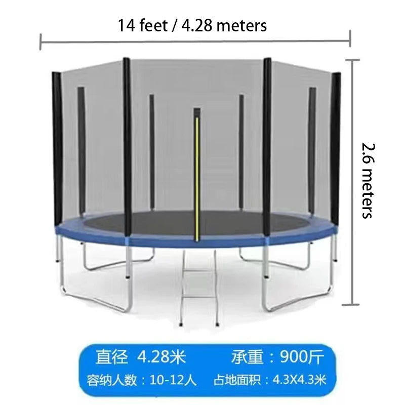 MIYAUP-Outdoor Trampoline House, Net Protection, Children's Fitness Jumping Bed, Newest