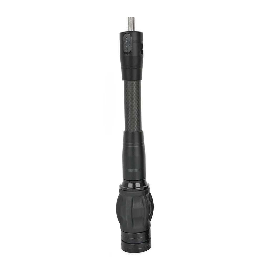 3K Carbon Compound Bow Stabilizer Balance Bar 6/8/10/12/15 Inch Shock Absorbing Vibration Dampening Rod Lightweight Archery Accessory for Outdoor Target Shooting and Small Game Hunting Equipment