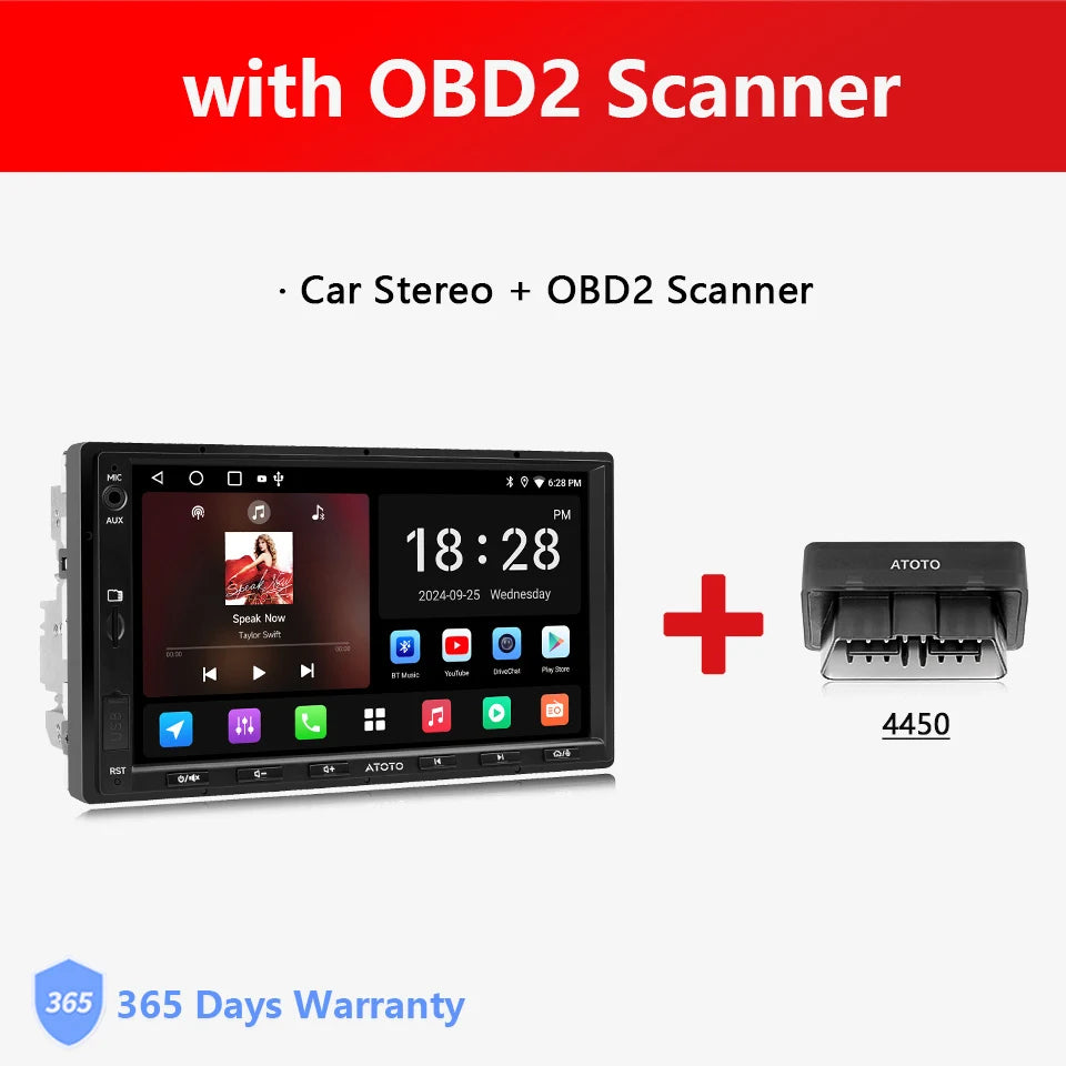 Atoto Android Car Stereo Receiver With Multimedia CarPlay Support