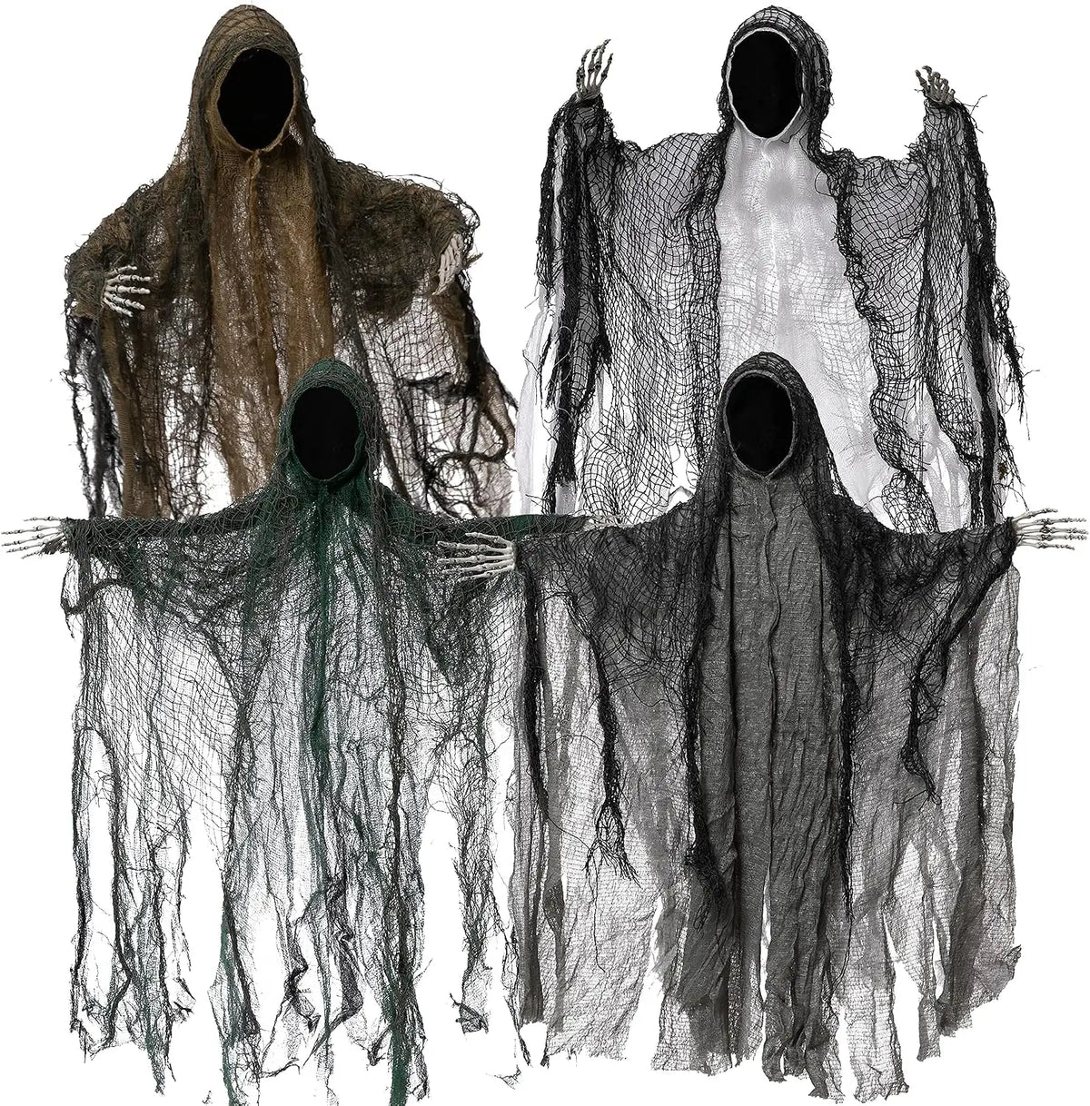Halloween Hanging Faceless Ghost Grim Reaper Outdoor Party Decorations
