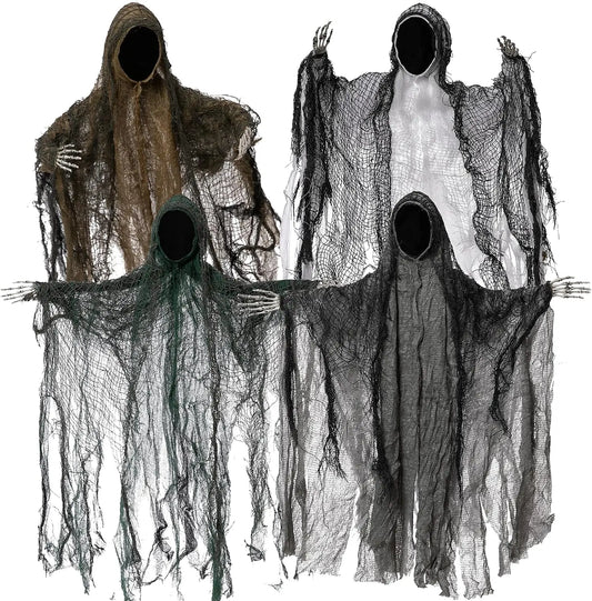Halloween Hanging Faceless Ghost Grim Reaper Outdoor Party Decorations