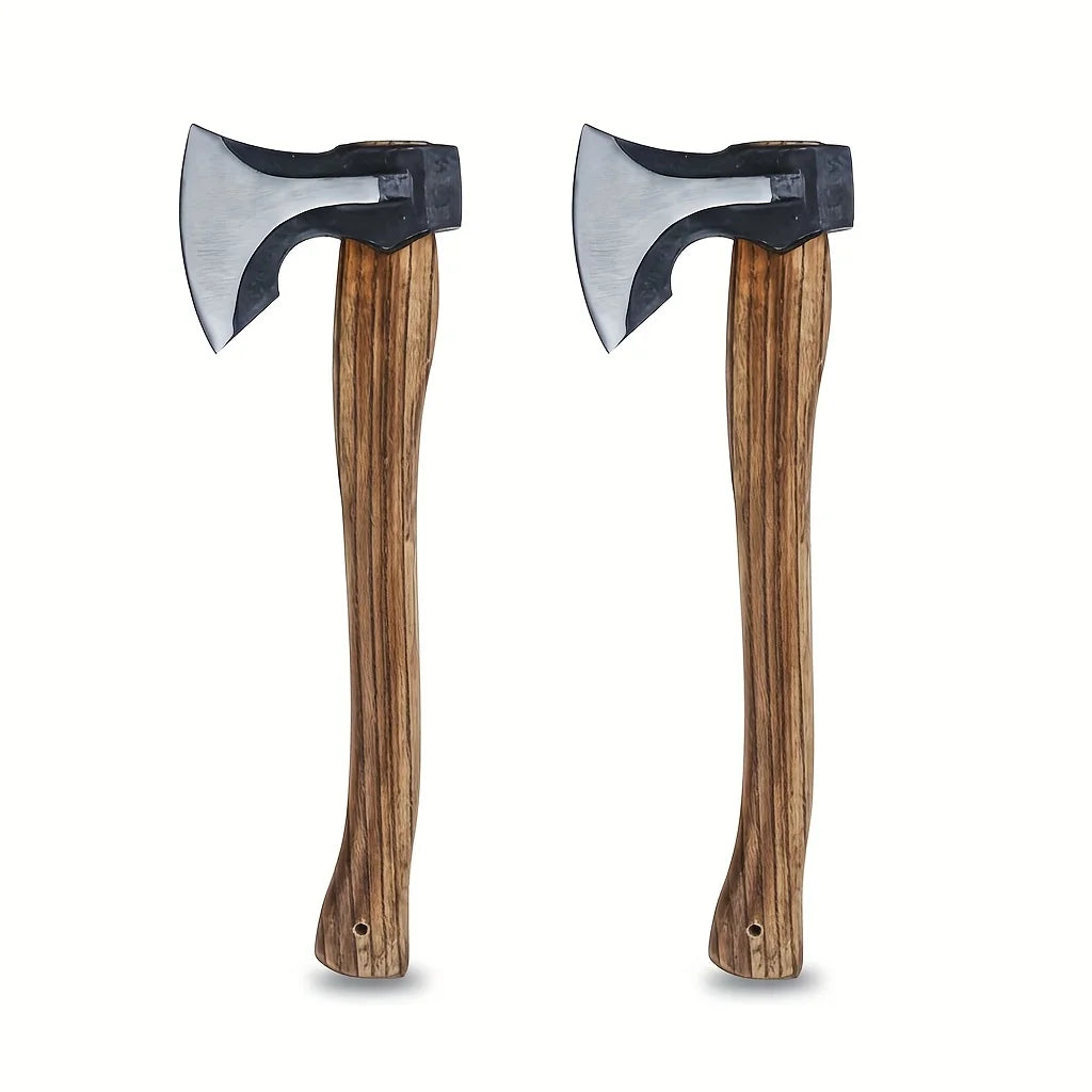 Professional Firewood Splitting Axe With Steel Blade And Wood Handle
