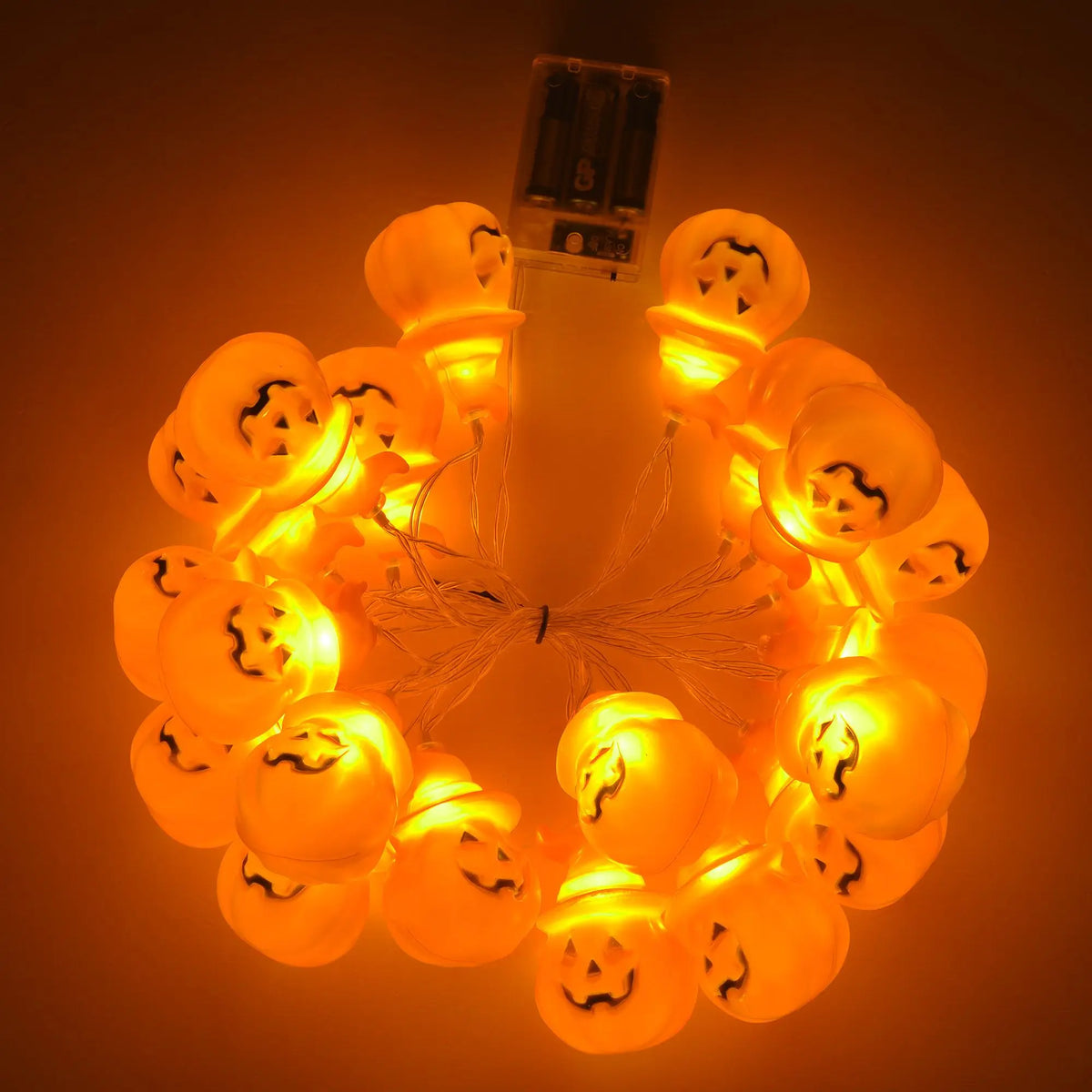 Halloween Pumpkin Fairy String Lights For Outdoor Decorations