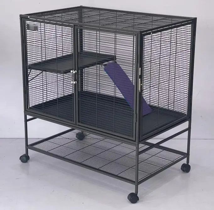 Garvee Rolling Metal Multilevel Ferret Small Animal Cage