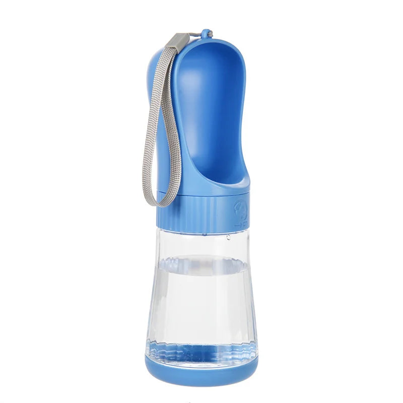 Portable Dog Water Bottle With Integrated Food Container For Pets