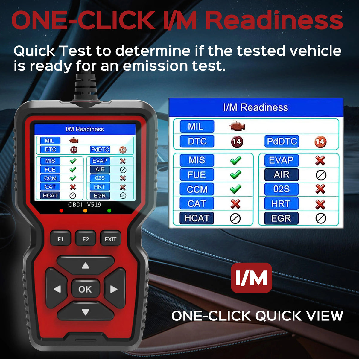 Professional OBD2 Scanner Live Data Diagnostic Code Reader Tool