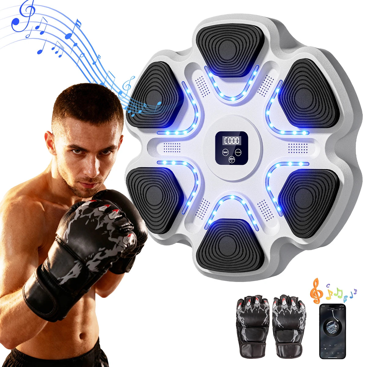 Smart Bluetooth Boxing Training Equipment With Gloves