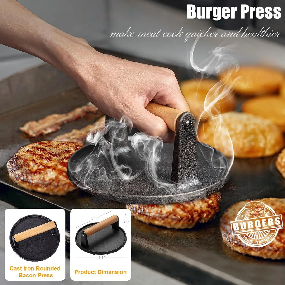 27Pcs Flat Top Griddle Accessories Kit Enlarged Spatula Set With Basting Cover & Burger Patty Press Portable Outdoor Camping Backyard BBQ Teppanyaki Hibachi Cooking Tools Gift Set