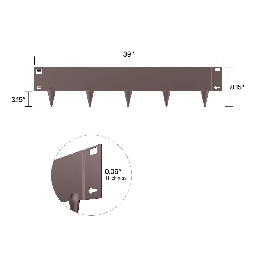 Bendable Steel Landscape Edging For Rust Resistant Garden Borders