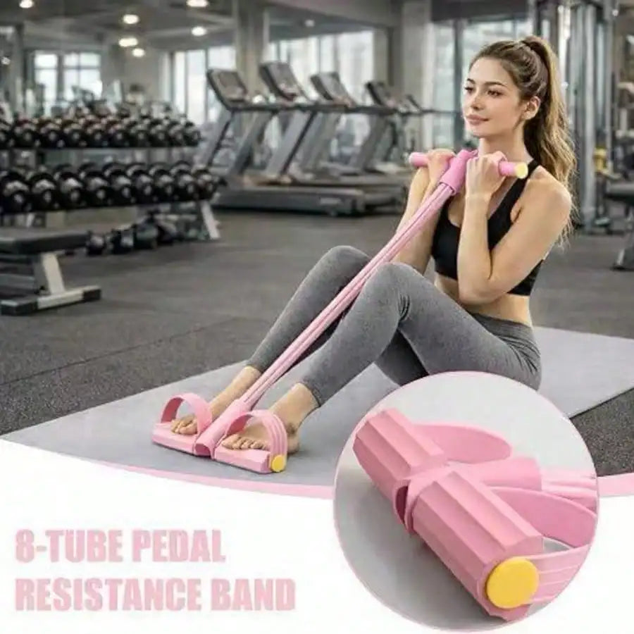 Heavy Duty Latex Pedal Resistance Bands For Full Body Workout