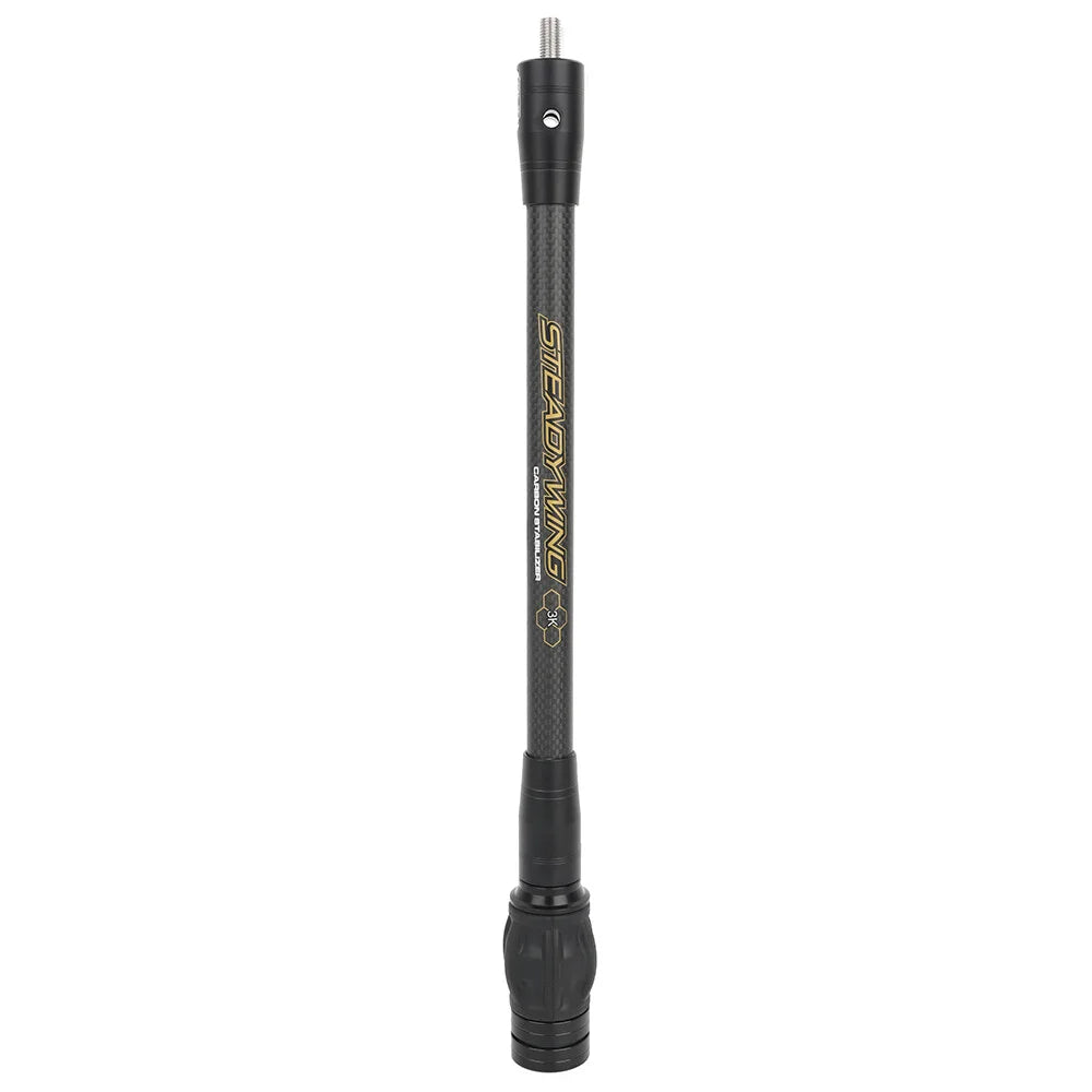 3K Carbon Compound Bow Stabilizer Balance Bar 6/8/10/12/15 Inch Shock Absorbing Vibration Dampening Rod Lightweight Archery Accessory for Outdoor Target Shooting and Small Game Hunting Equipment
