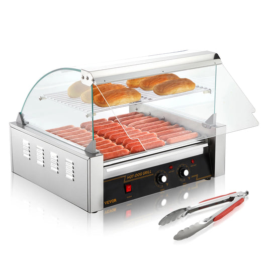 SucceBuy Stainless Steel Hot Dog Roller Sausage Grill Machine