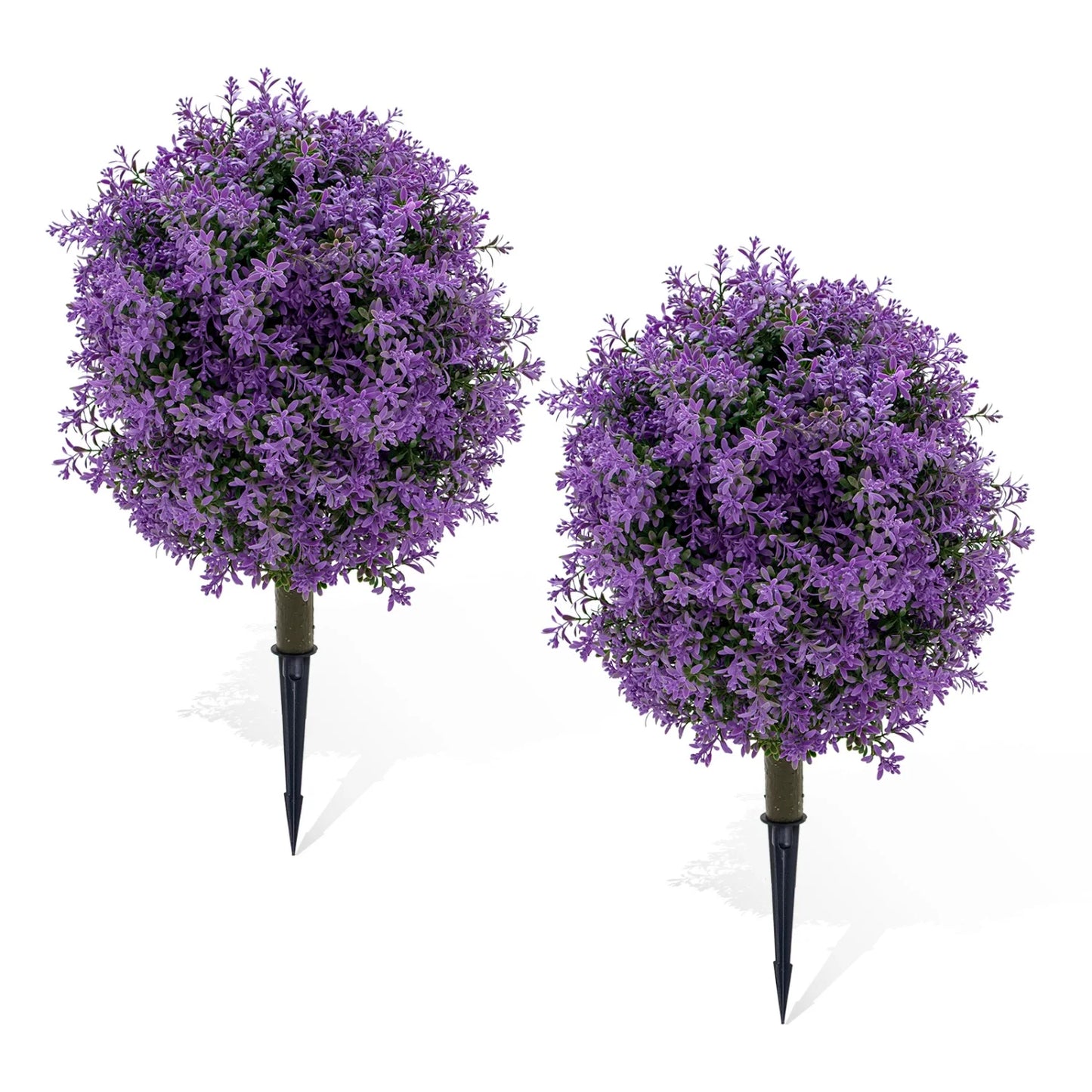HiMISS Artificial Boxwood Topiary Ball With Ground Spike
