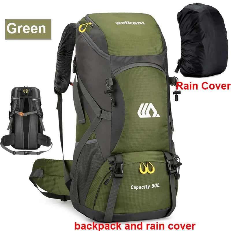 Scione Waterproof Travel Backpack For Hiking And Mountaineering Adventures