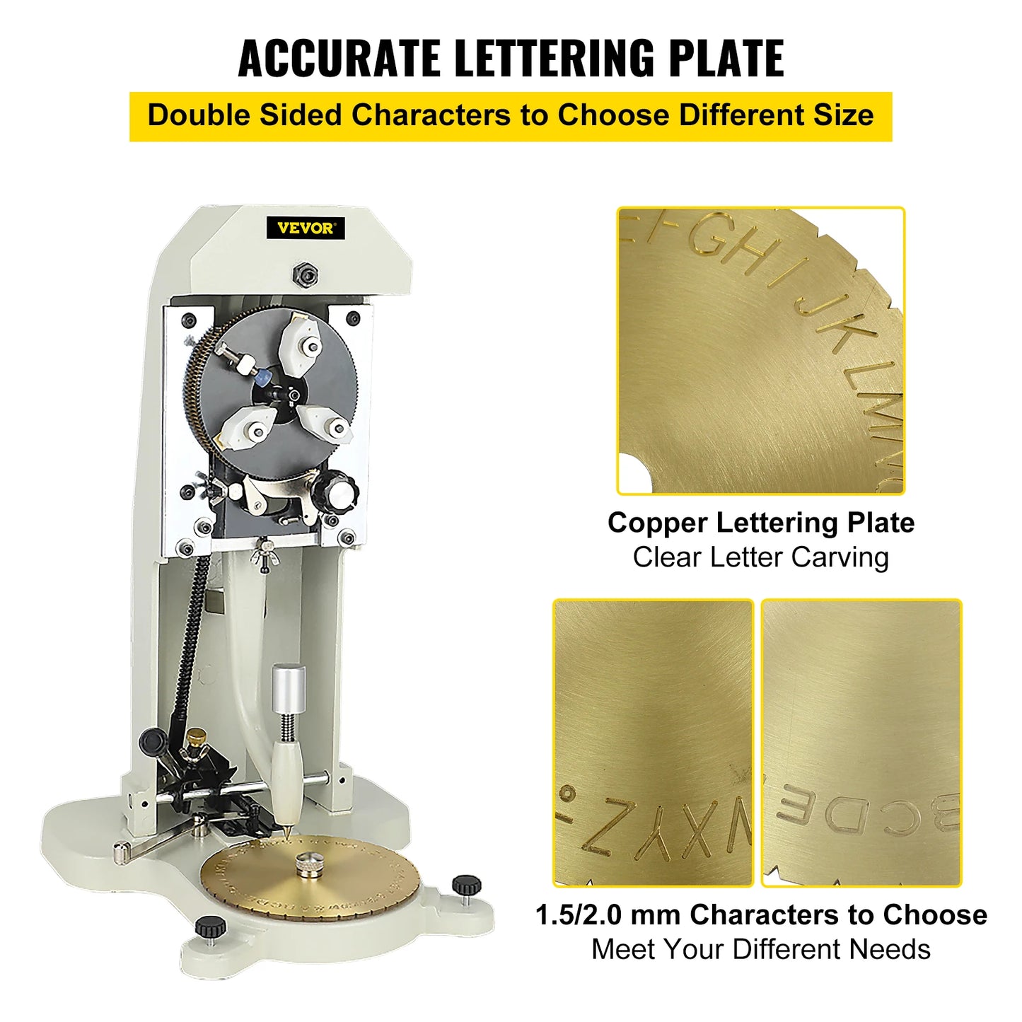 SucceBuy Inside Ring Engraver Stamper Letter Block Dial Plotter