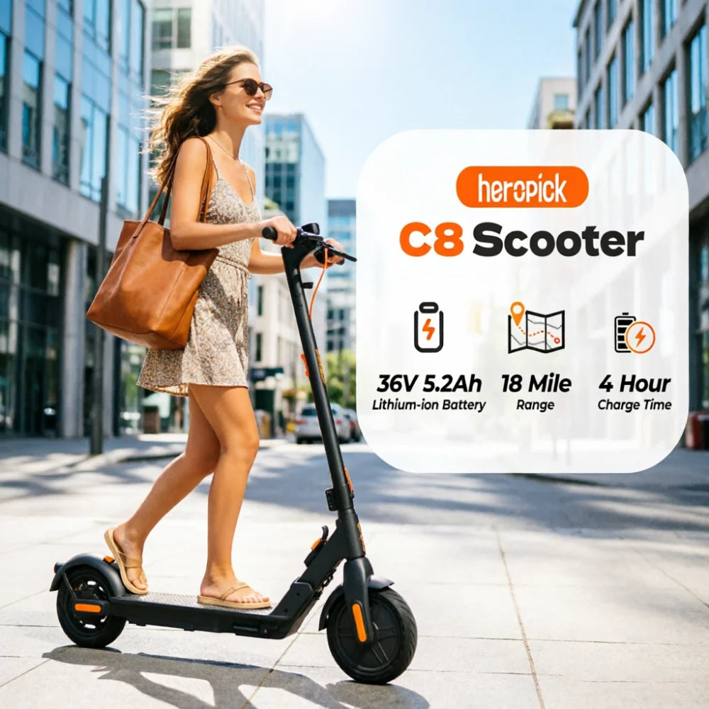HeroPick Adult Foldable Electric Scooter Reliable Urban Commuter