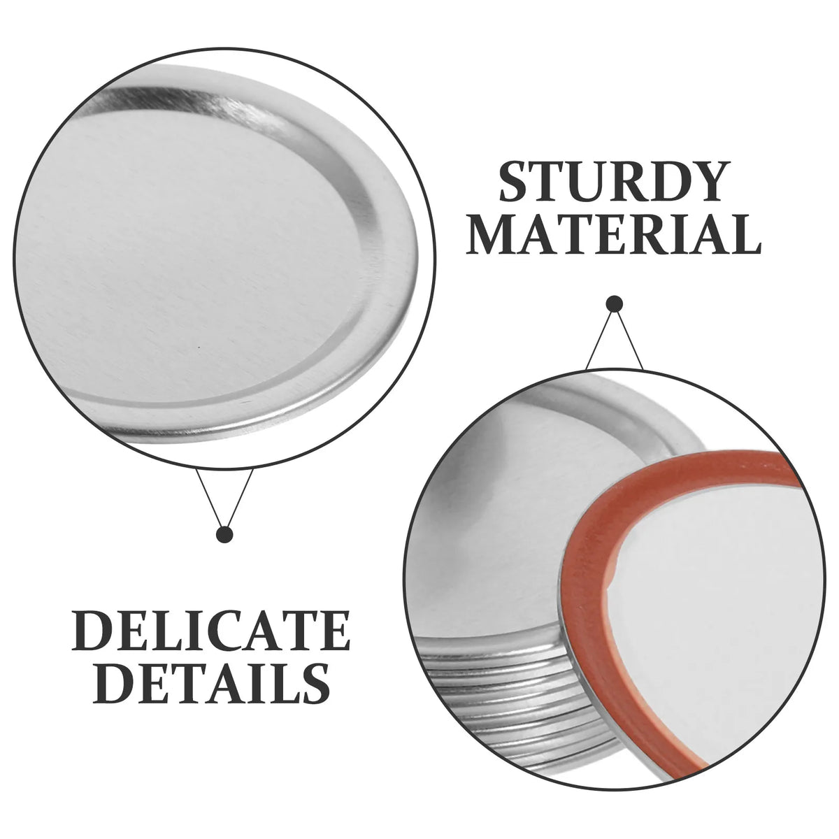Replacement Mason Jar Canning Lids For Home Food Storage