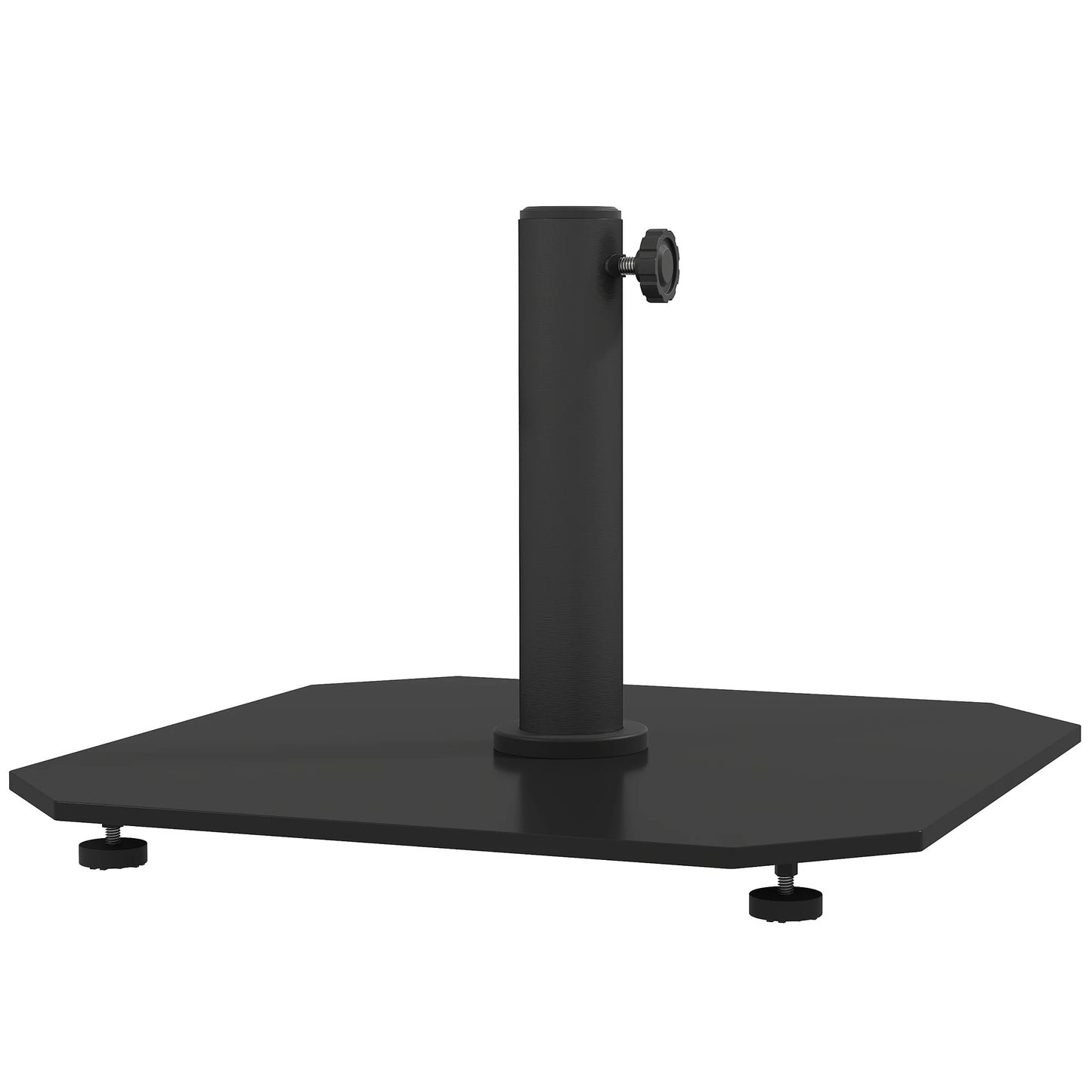Outsunny Metal Square Patio Umbrella Base For Outdoor Garden