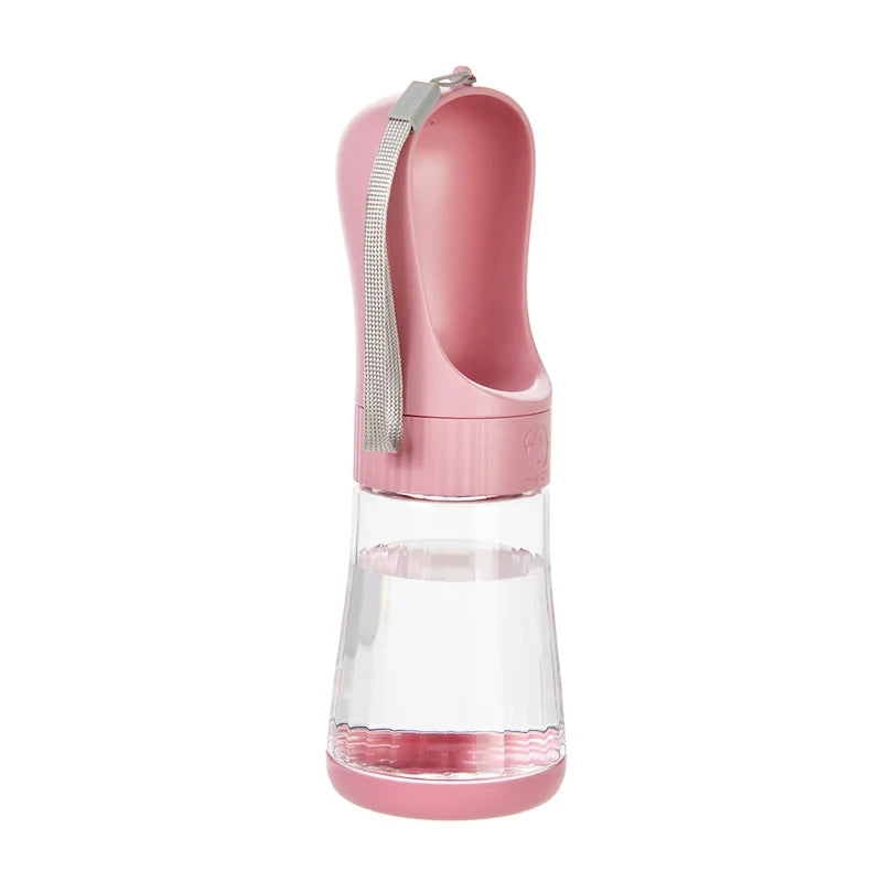 Portable Dog Water Bottle With Integrated Food Container For Pets
