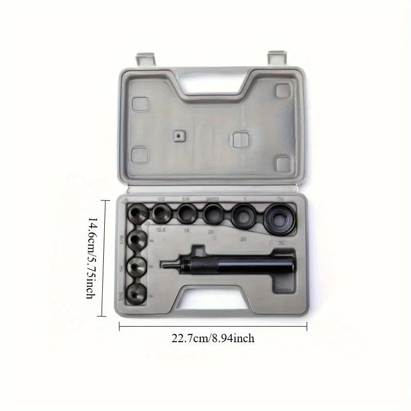 Heavy Duty Leather Hole Punch Set Interchangeable Dies For Crafting