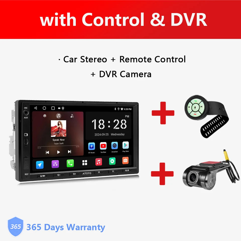 Atoto Android Car Stereo Receiver With Multimedia CarPlay Support