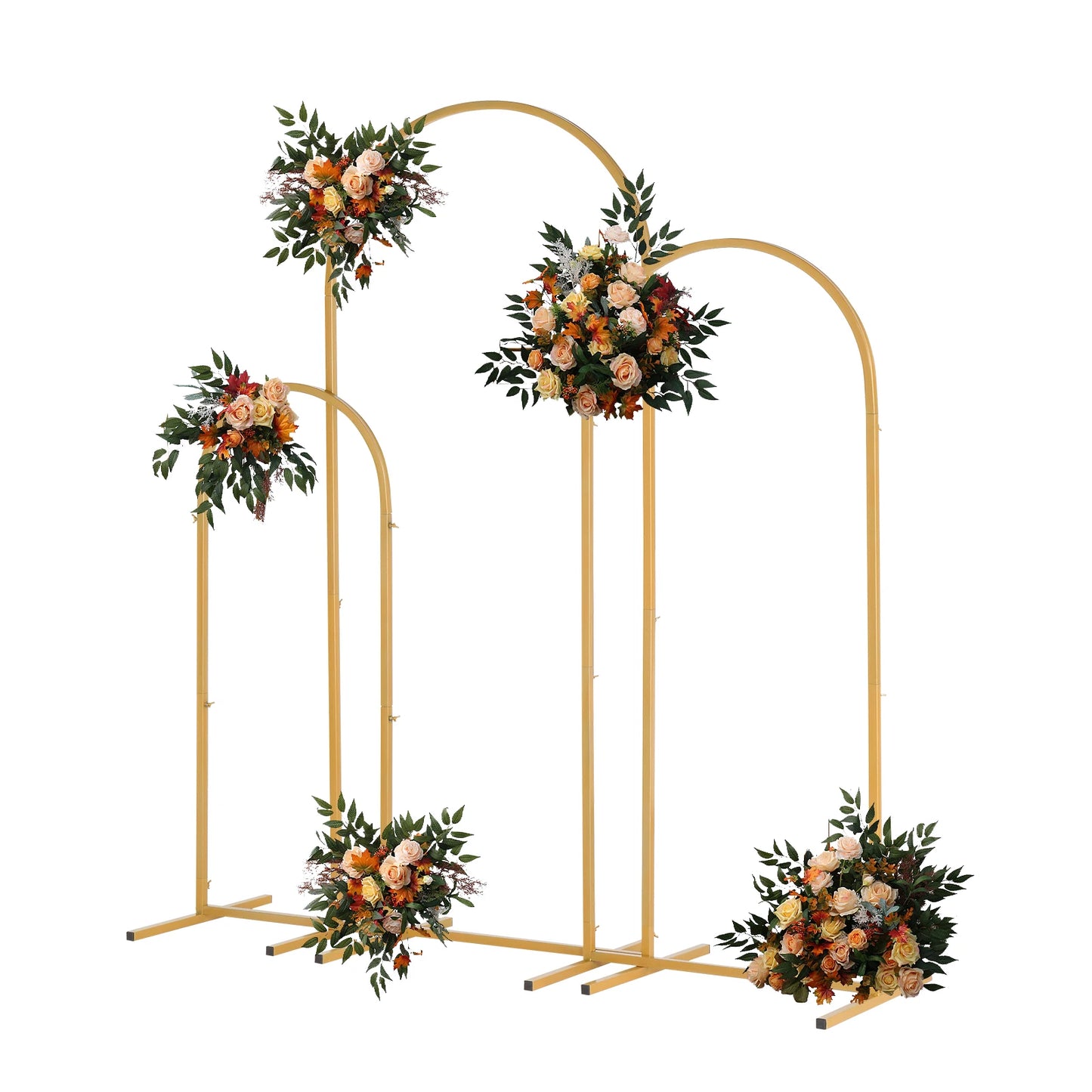 Adjustable Metal Arch Backdrop Stand Kit For Weddings And Parties
