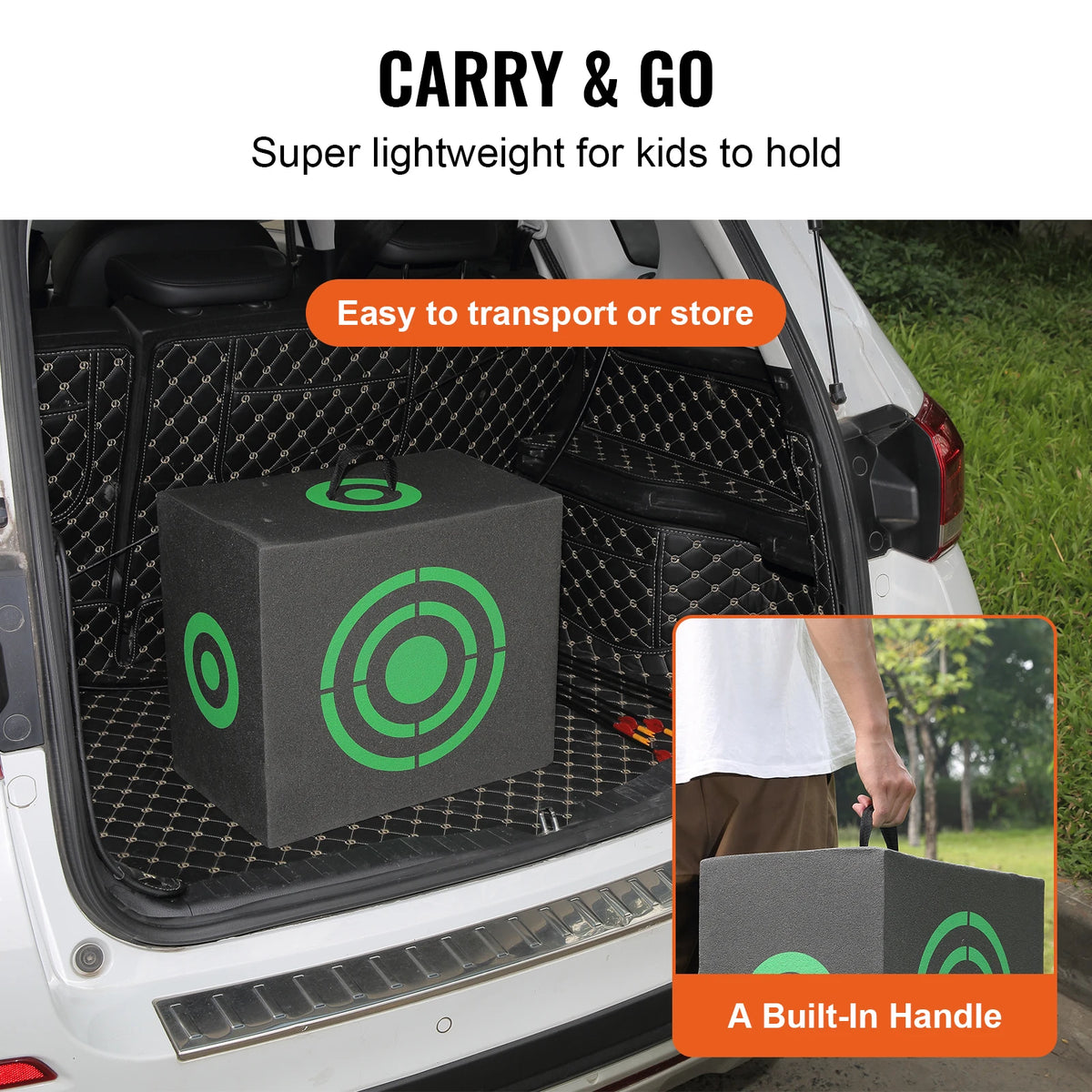 Outdoor Portable Archery Target With Handle For Easy Arrow Removal