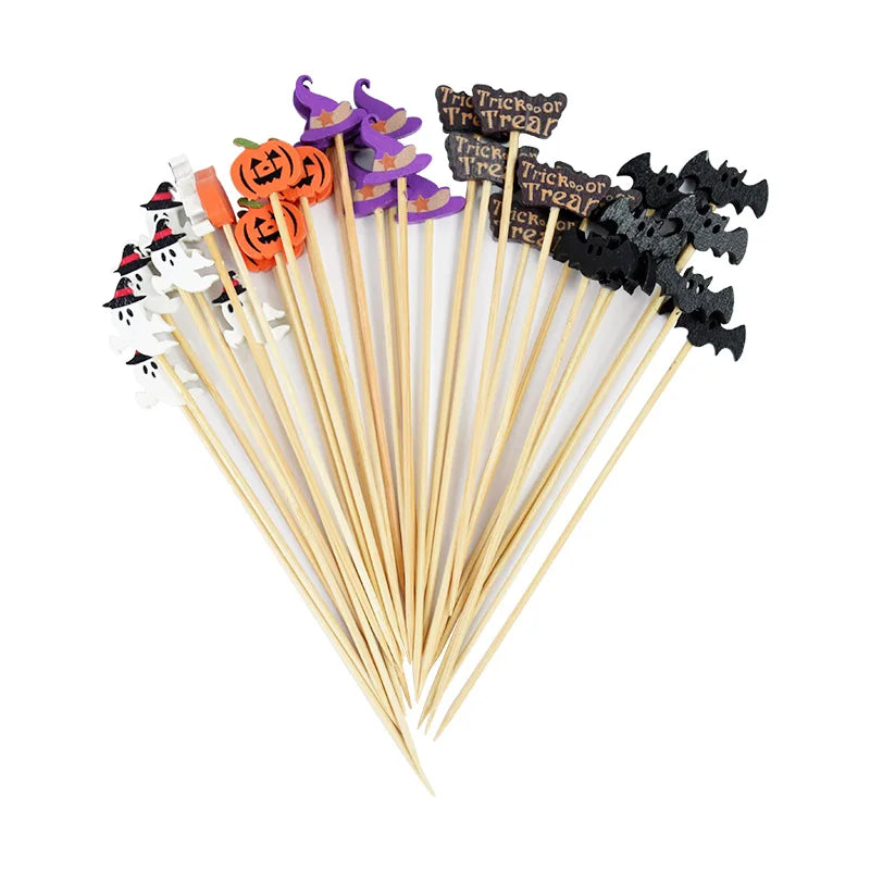 Disposable Bamboo Party Skewers For Desserts And Cocktails